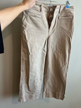 Women’s Beige Cotton Chino Pants